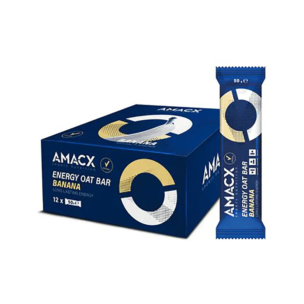 Amacx Energibar Låda Banan Havre 50g 12 Enheter, Blue, One Size Amacx Energibar Låda Banan Havre 50g 12 Enheter, Blue, One Size