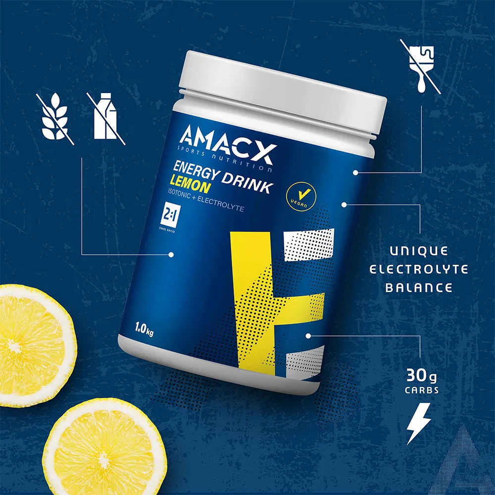 Amacx Energidryckspulver Citron 1kg, Blue, One Size Amacx Energidryckspulver Citron 1kg, Blue, One Size