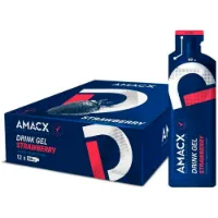 Amacx Låda Med Energigeler Jordgubbe 60ml 12 Enheter Amacx Låda Med Energigeler Jordgubbe 60ml 12 Enheter