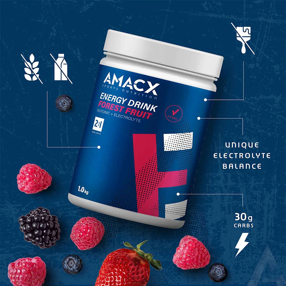 Amacx Skogsbär Energidryckspulver 1kg, Blue, One Size Amacx Skogsbär Energidryckspulver 1kg, Blue, One Size