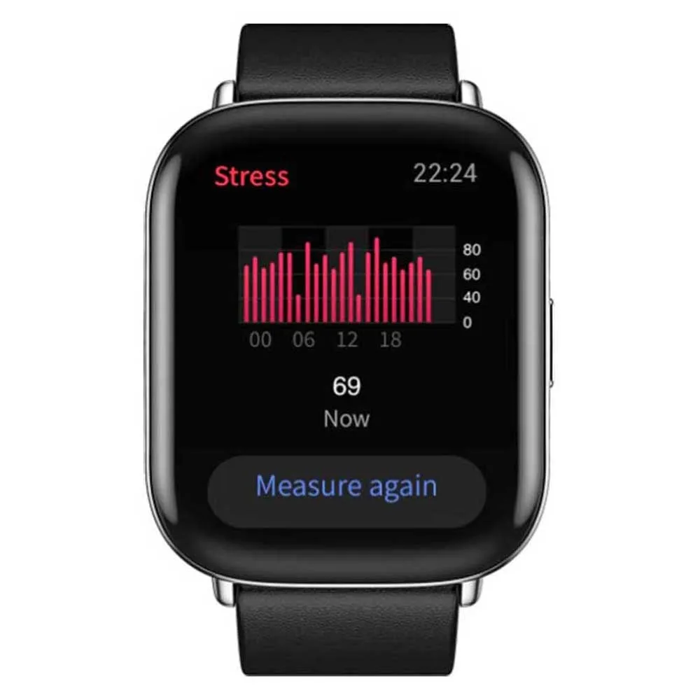 Amazfit Zepp E Square Leather Smartklocka, Black