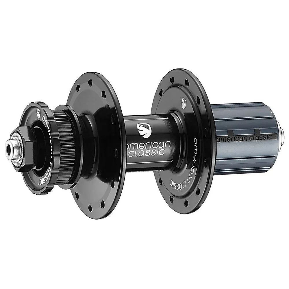 American Classic Carbon 40 Landsvägshjulset, Black / grey, 100 / 130mm, Shimano/Sram HG