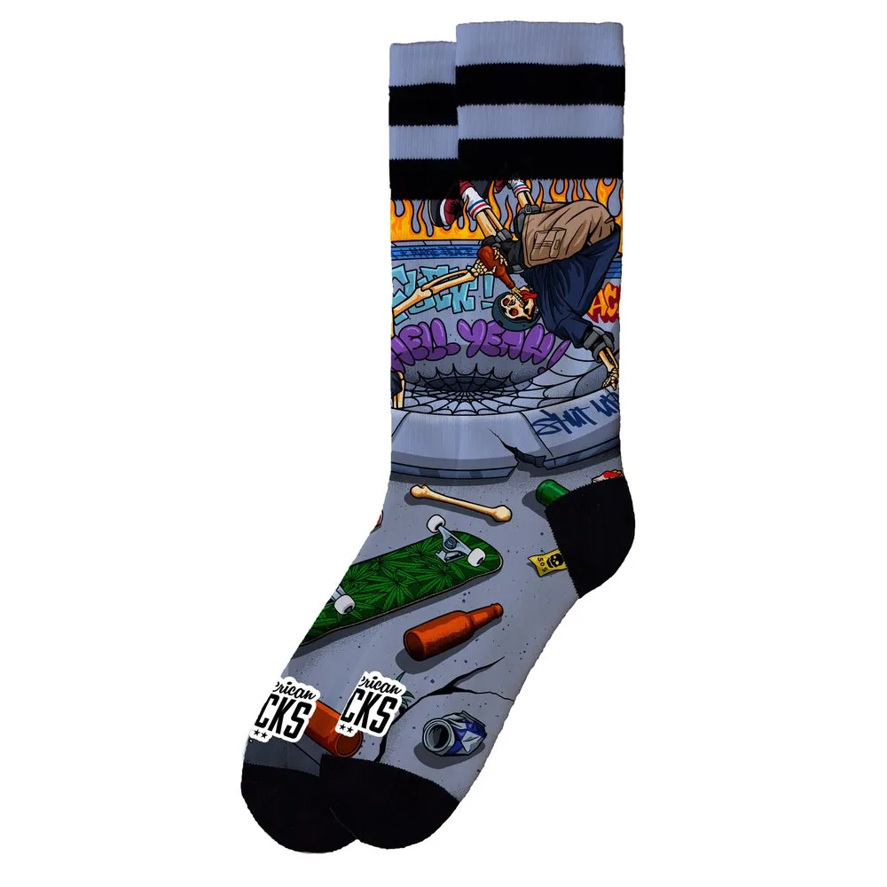 American Socks Thrashpals Långa Strumpor, Grey