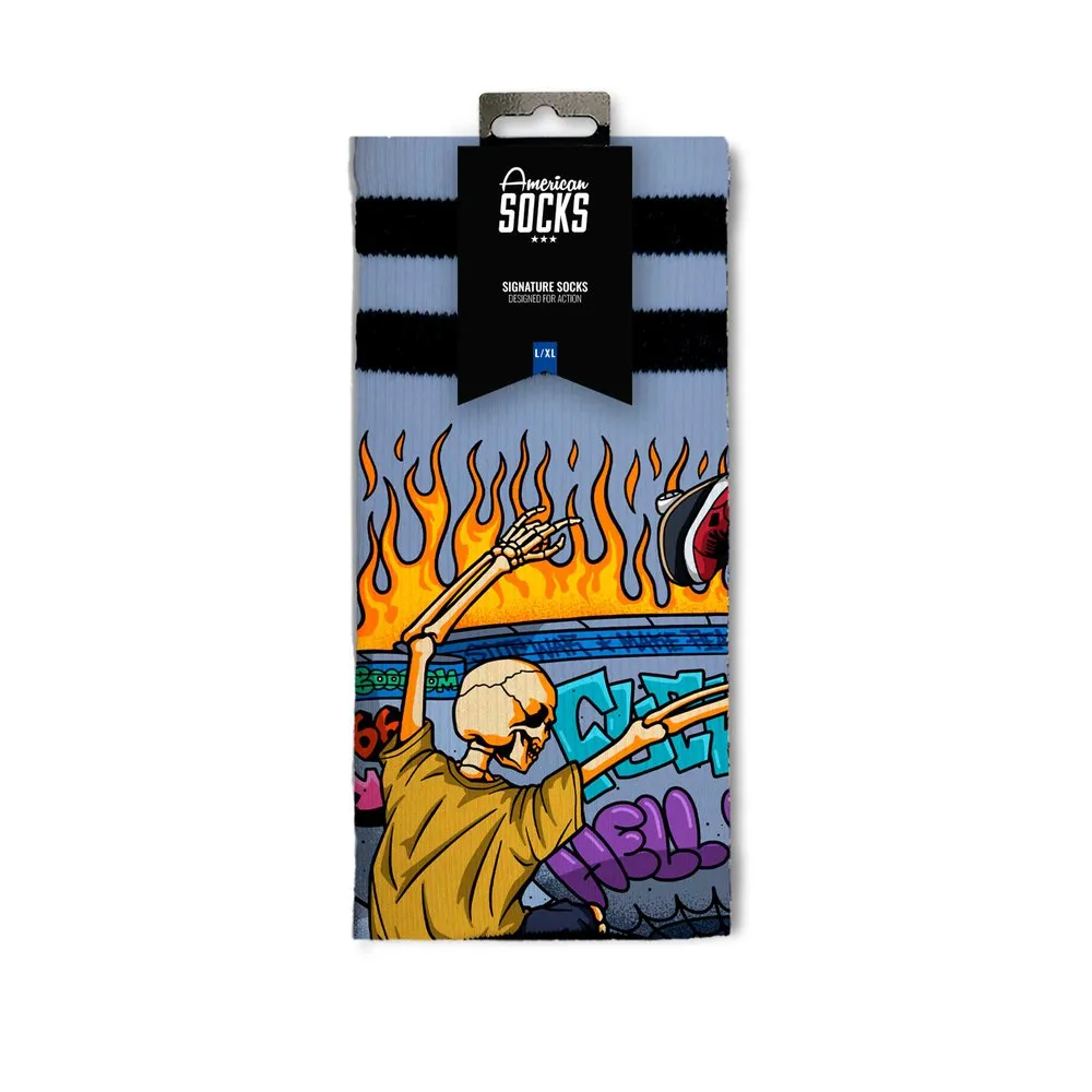 American Socks Thrashpals Långa Strumpor, Grey