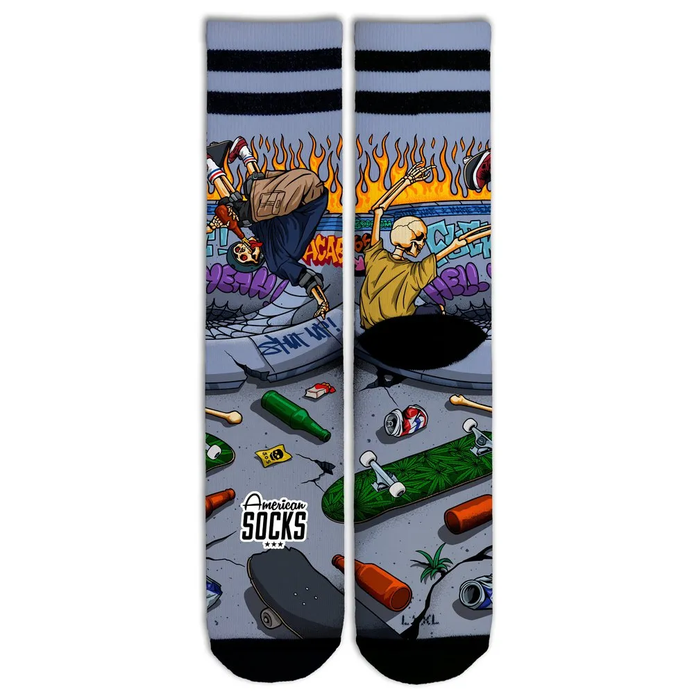 American Socks Thrashpals Långa Strumpor, Grey