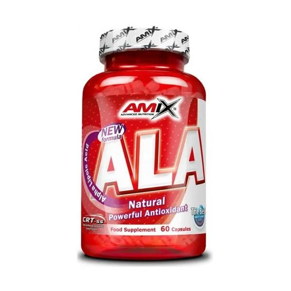 Amix Ala Ácido Alfa Lipóico Kapslar 60 Enheter, White, One Size