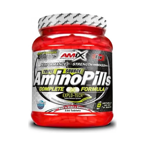 Amix Amino Pills Tabletter 330 Enheter, White, One Size