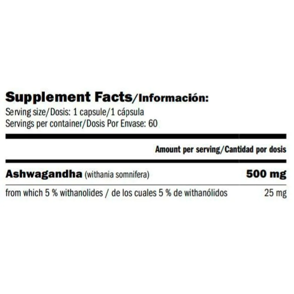 Amix Ashwagandha Kapslar 60 Enheter, Uncolor, One Size Amix Ashwagandha Kapslar 60 Enheter, Uncolor, One Size