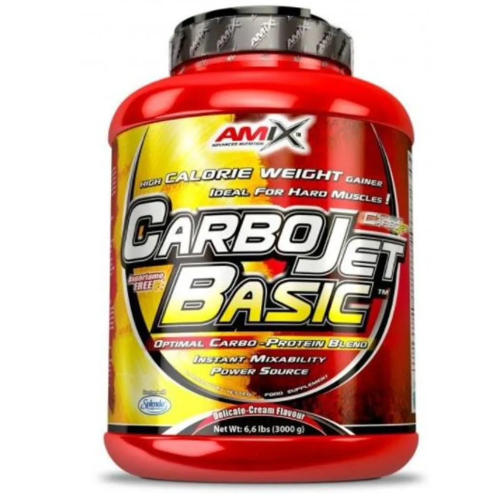 Amix Basic Carbojet Muskelmassa Choklad 3kg, Uncolor, One Size