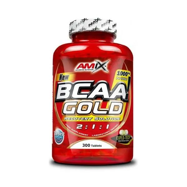 Amix Bcaa Gold Tabletter 300 Enheter, White, One Size