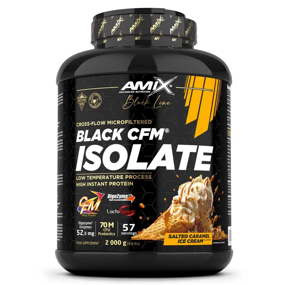 Amix Black Cfm Isolate Protein Salt Karamell 2kg, One size