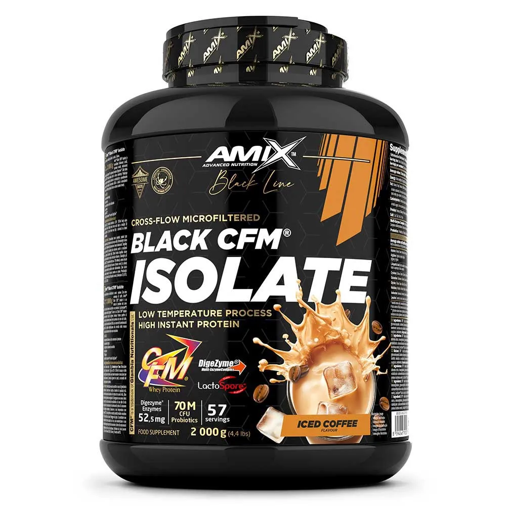 Amix Black Cfm Isolate Whey 2kg Protein Isk Kaffe, One size