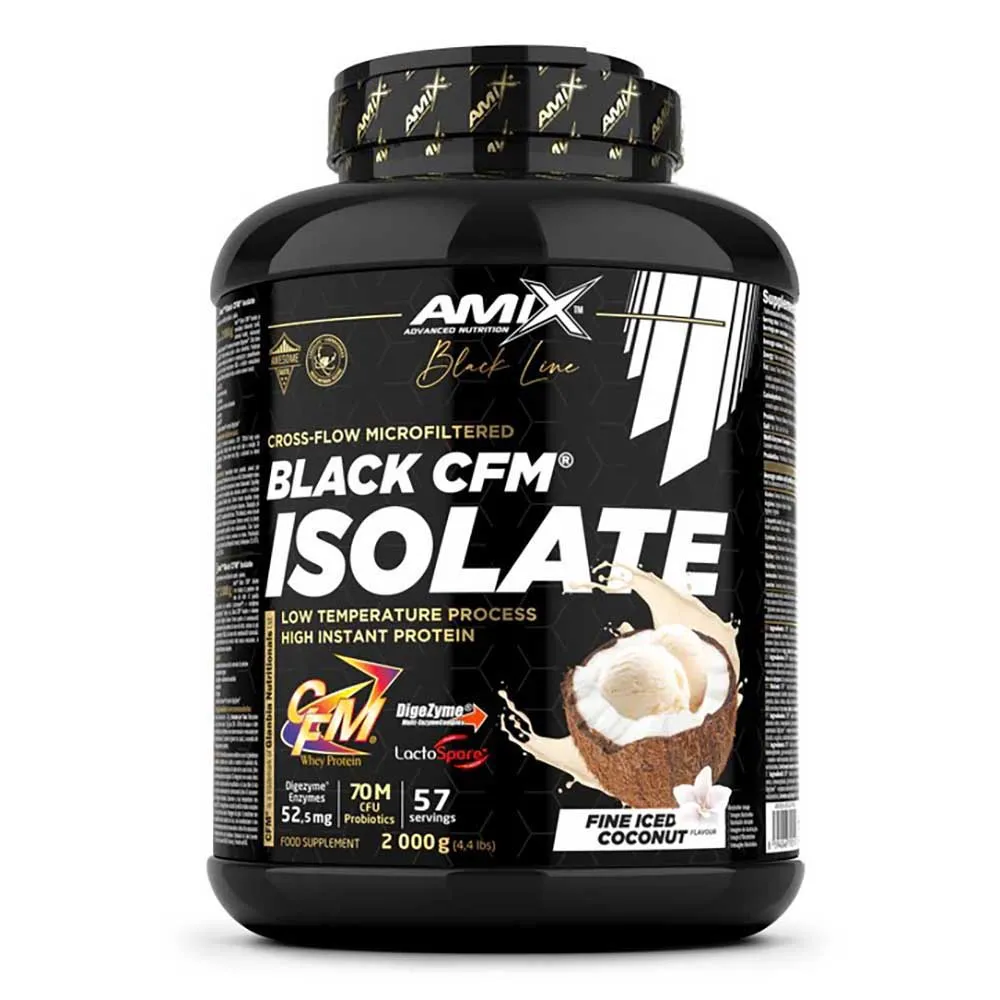 Amix Black Cfm Isolate Whey 2kg Protein Kokosnöt, One Size