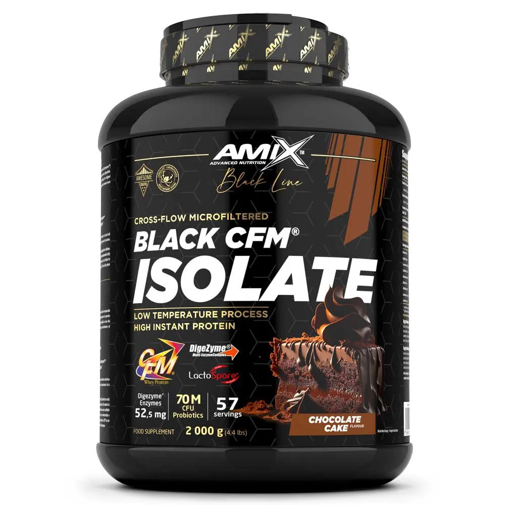 Amix Black Cfm Vassleproteinisolat Chokladkaka 2kg, One size