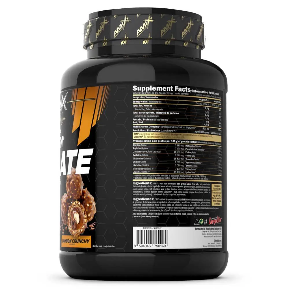 Amix Black Cfm Vassleproteinisolat Godiscrunch 1kg, One size