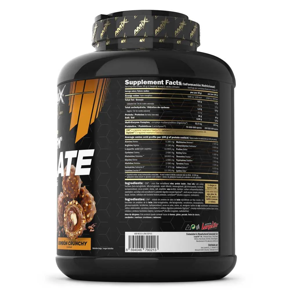 Amix Black Cfm Vassleproteinisolat Godiscrunch 2kg, One size
