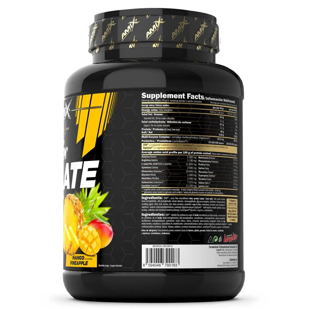 Amix Black Cfm Vassleproteinisolat Mango Och Ananas 1kg, One size