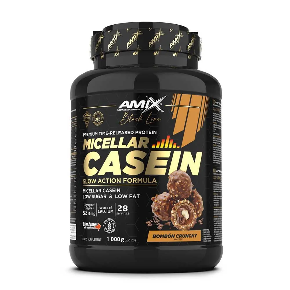 Amix Black Micellar 1kg Casein Protein Krispig Choklad, One size Amix Black Micellar 1kg Casein Protein Krispig Choklad, One size