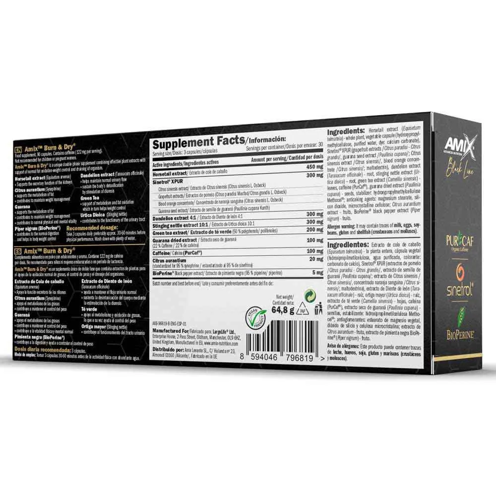 Amix Brun&dry Fettförbrännare 90 Enheter, One size