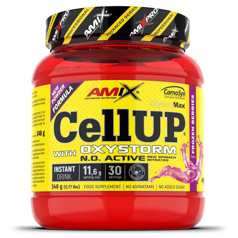 Amix Cellup Oxystorm Energidryckspulver Röda Frukter 348g, One size