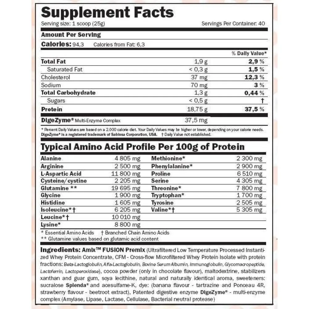 Amix Fusion Vassleproteinisolat Choklad Och Kokos 2300g, Uncolor, One Size