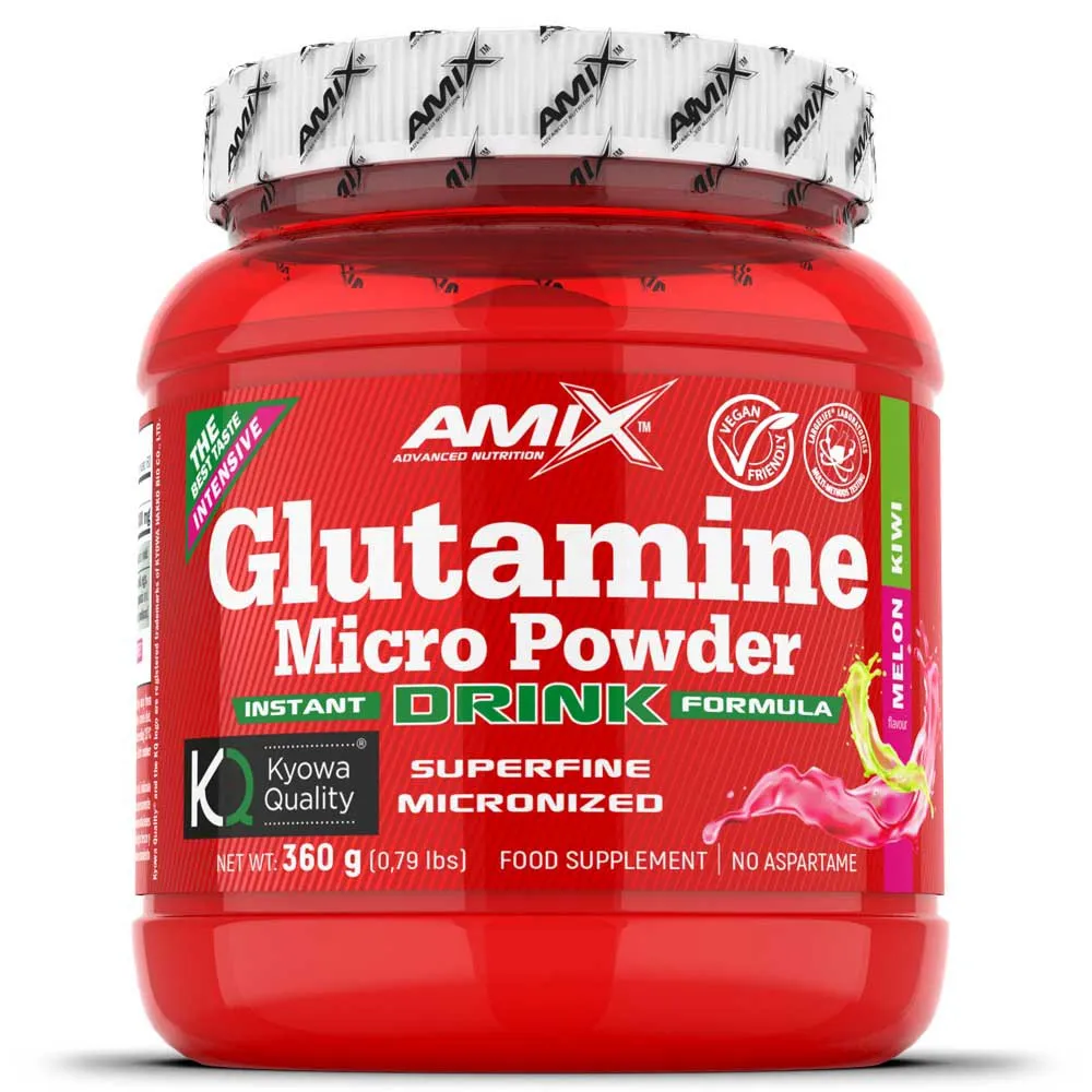 Amix Glutamin Mikropulver Aminosyror Melon Och Kiwi 360g, One size