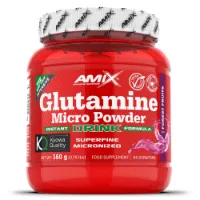 Amix Glutamin Mikropulver Aminosyror Vilda Bär 360g
