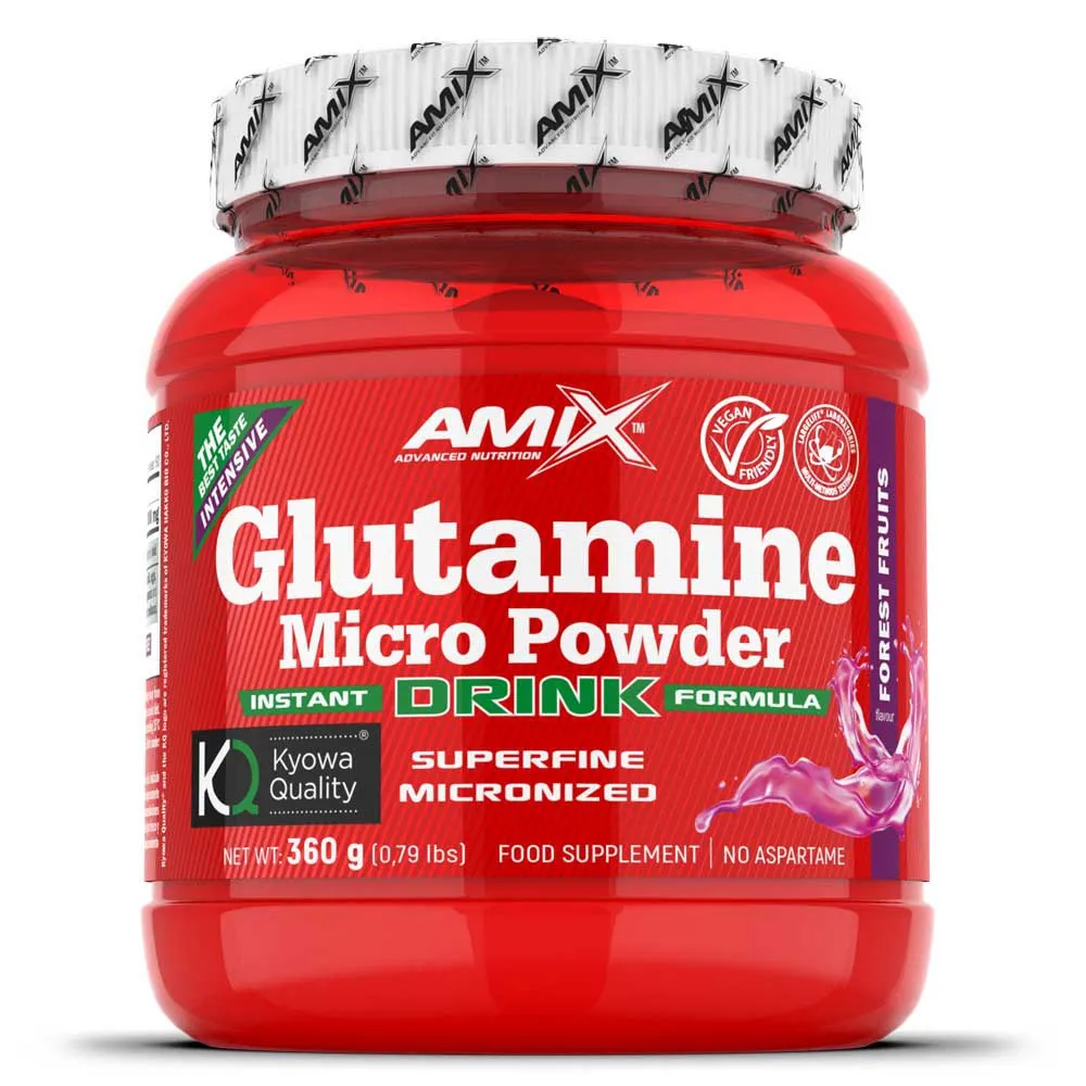 Amix Glutamin Mikropulver Aminosyror Vilda Bär 360g, One size