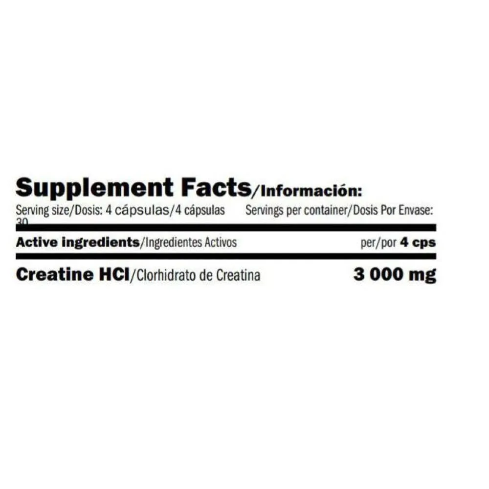 Amix Hcl Kreatinkapslar 120 Enheter, Uncolor, One Size