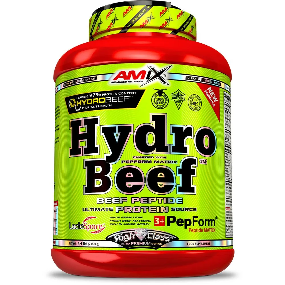Amix Hydrobeef Protein Jordnötter Och Choklad Och Godis 2kg, Red, One Size