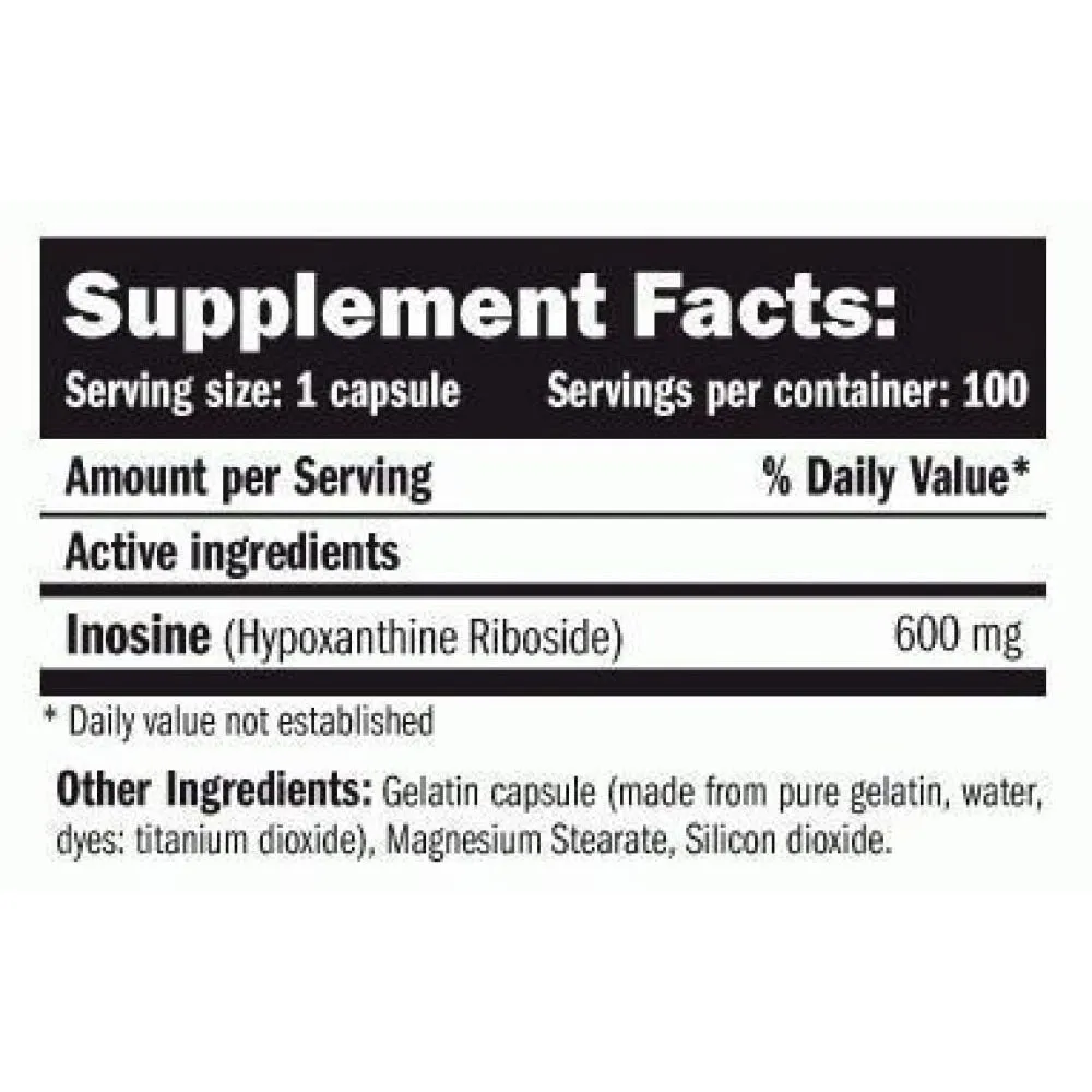 Amix Inosine Tabletter 100 Enheter, Uncolor, One Size