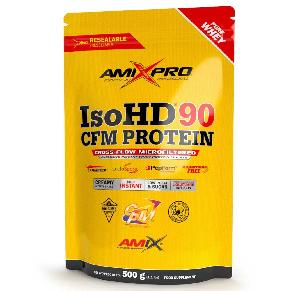 Amix Iso Hd 90 Cfm Proteinpulver För Dryck Dubbel Choklad Vit 500g, One size
