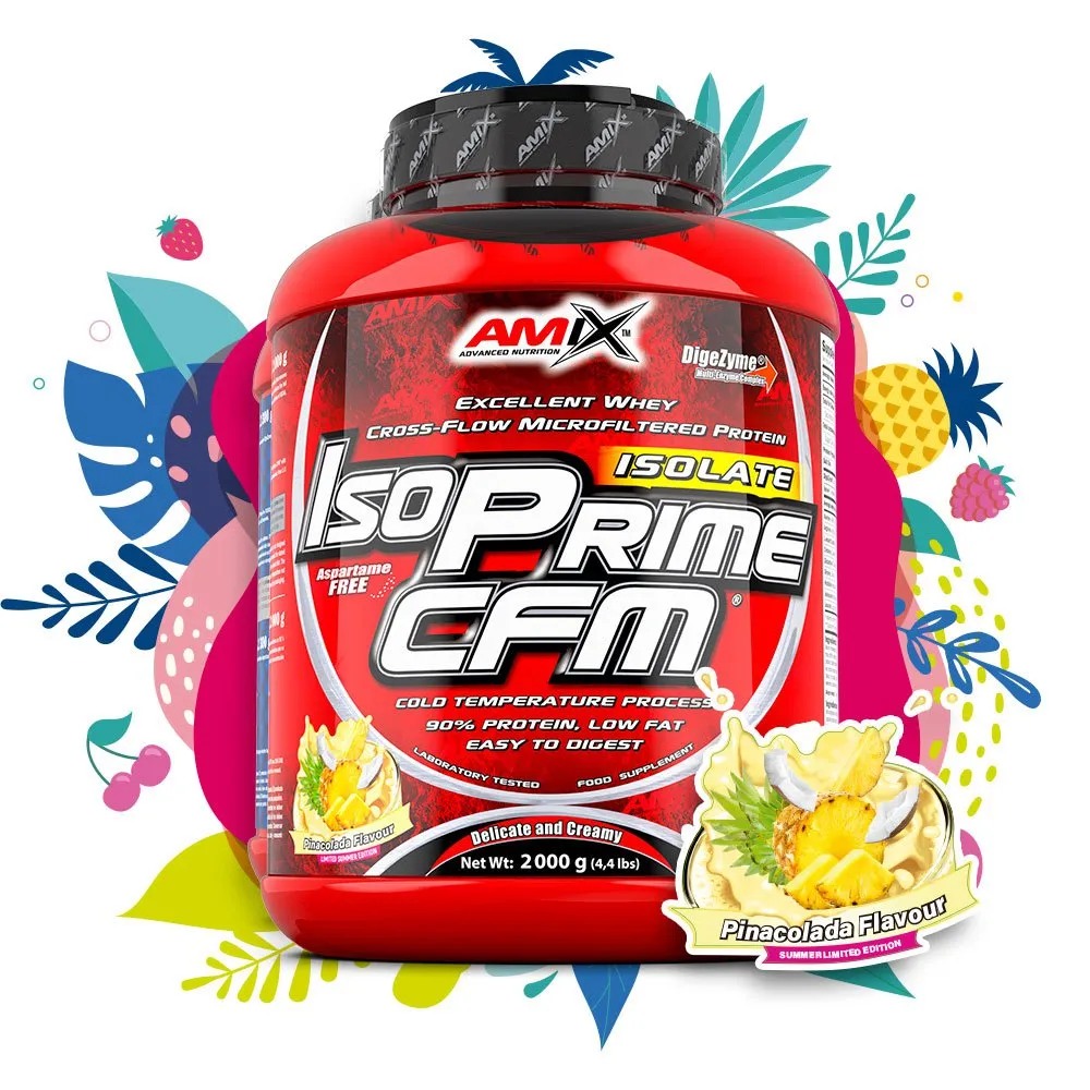 Amix Isoprime Cfm Isolate Isolate Protein Piña Colada 2kg, Red, One Size