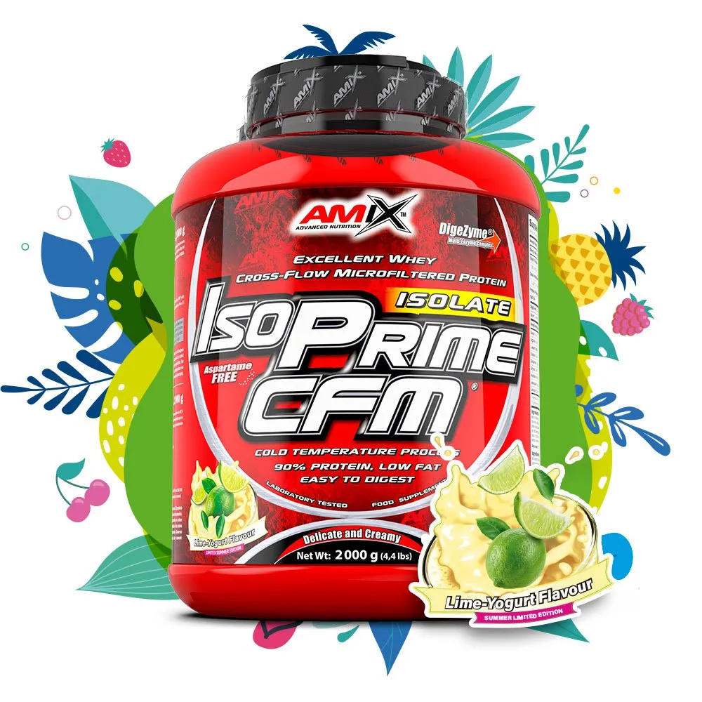 Amix Isoprime Cfm Isolate Isolate Protein Yoghurt Och Lime 2kg, Red, One Size