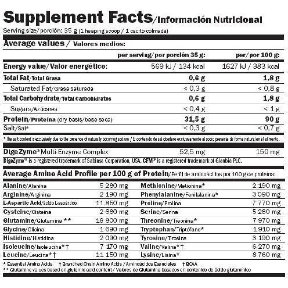 Amix Isoprime Cfm Vassleproteinisolat Kaka 1kg, Uncolor, One Size