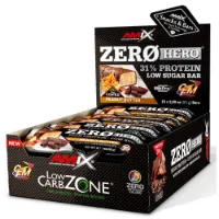 Amix Low Carb Zerohero Proteinbarslåda Jordnötssmör 65g 15 Enheter Amix Low Carb Zerohero Proteinbarslåda Jordnötssmör 65g 15 Enheter
