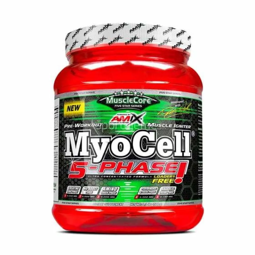 Amix Myocell 5 Phase Energi Frukter 500g, Uncolor, One Size
