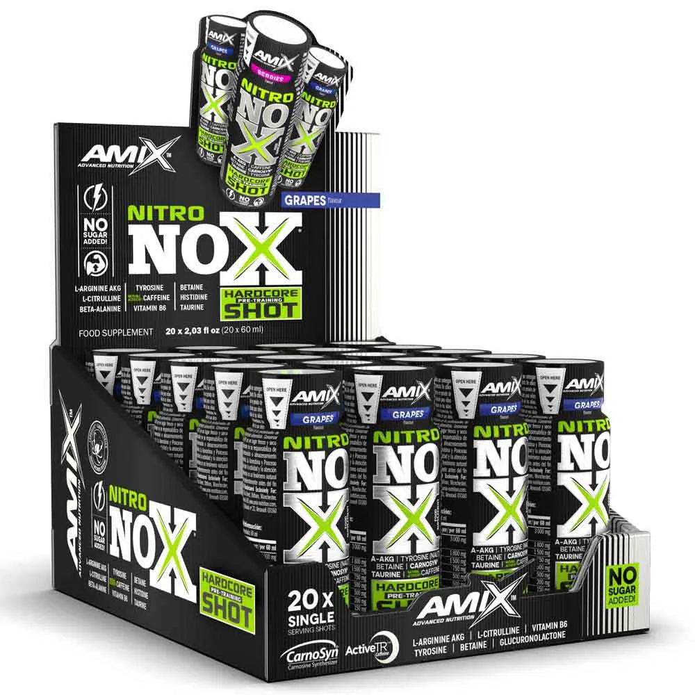 Amix Nitro Nox Shot Volymgivande Druvor 60ml 20 Enheter, One size