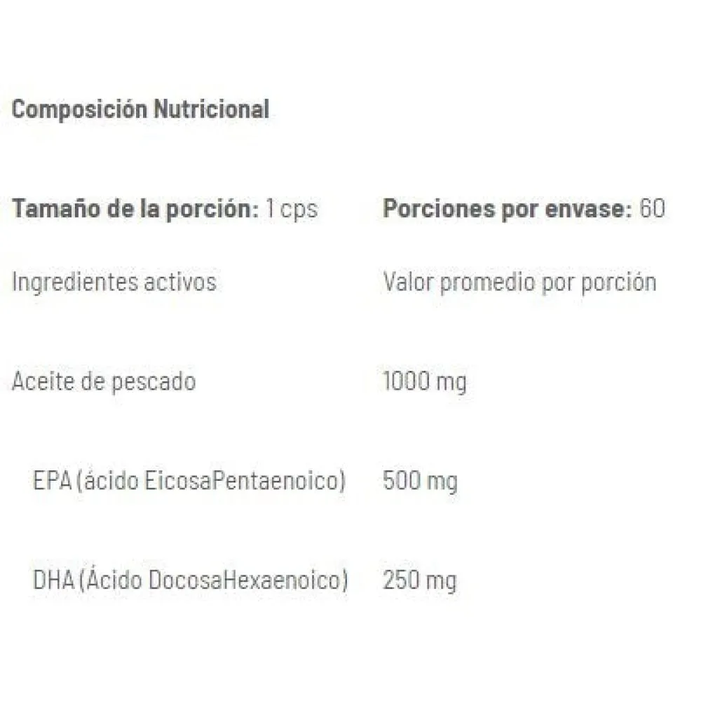 Amix Omega 3 Kraftolja Fisk 60 Enheter, Uncolor, One Size