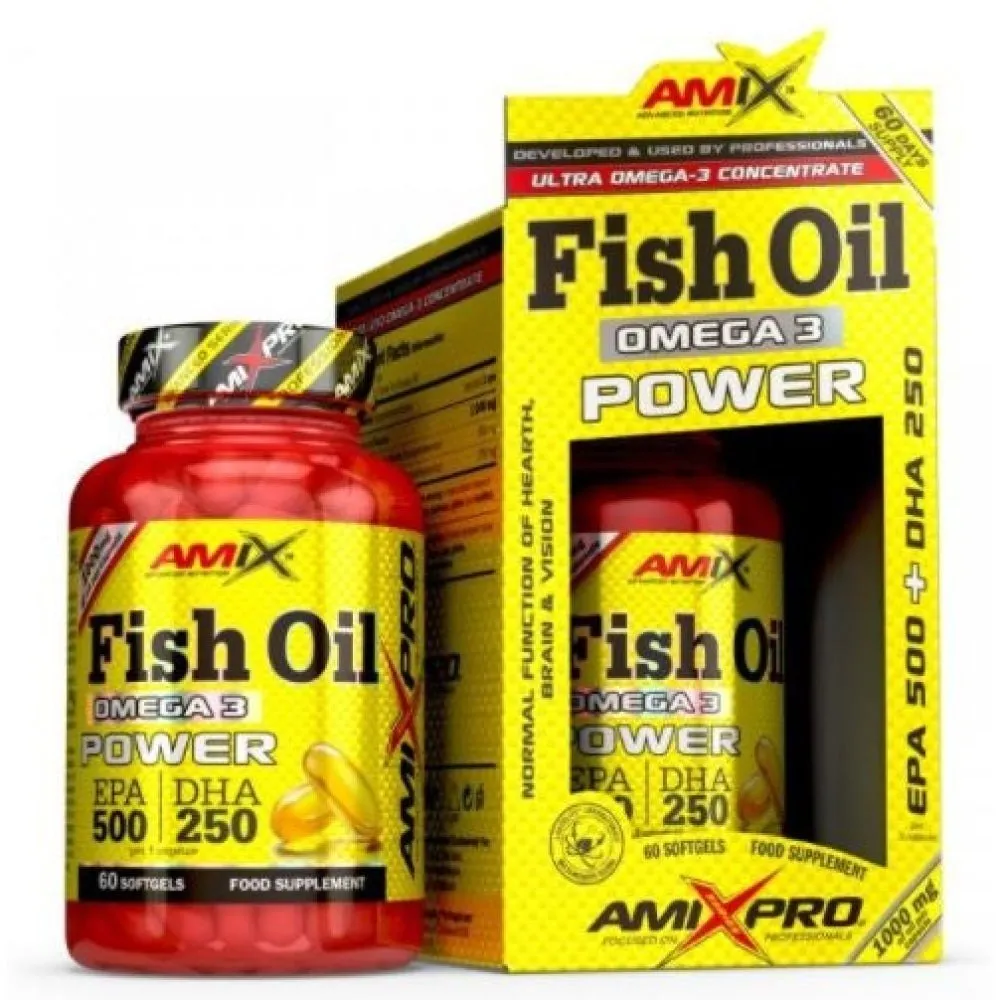 Amix Omega 3 Kraftolja Fisk 60 Enheter, Uncolor, One Size