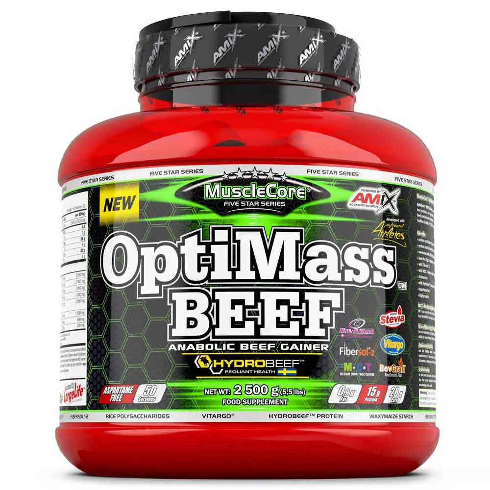 Amix Optimass Beef Muskelmassa Vilda Bär 2.5kg, One size