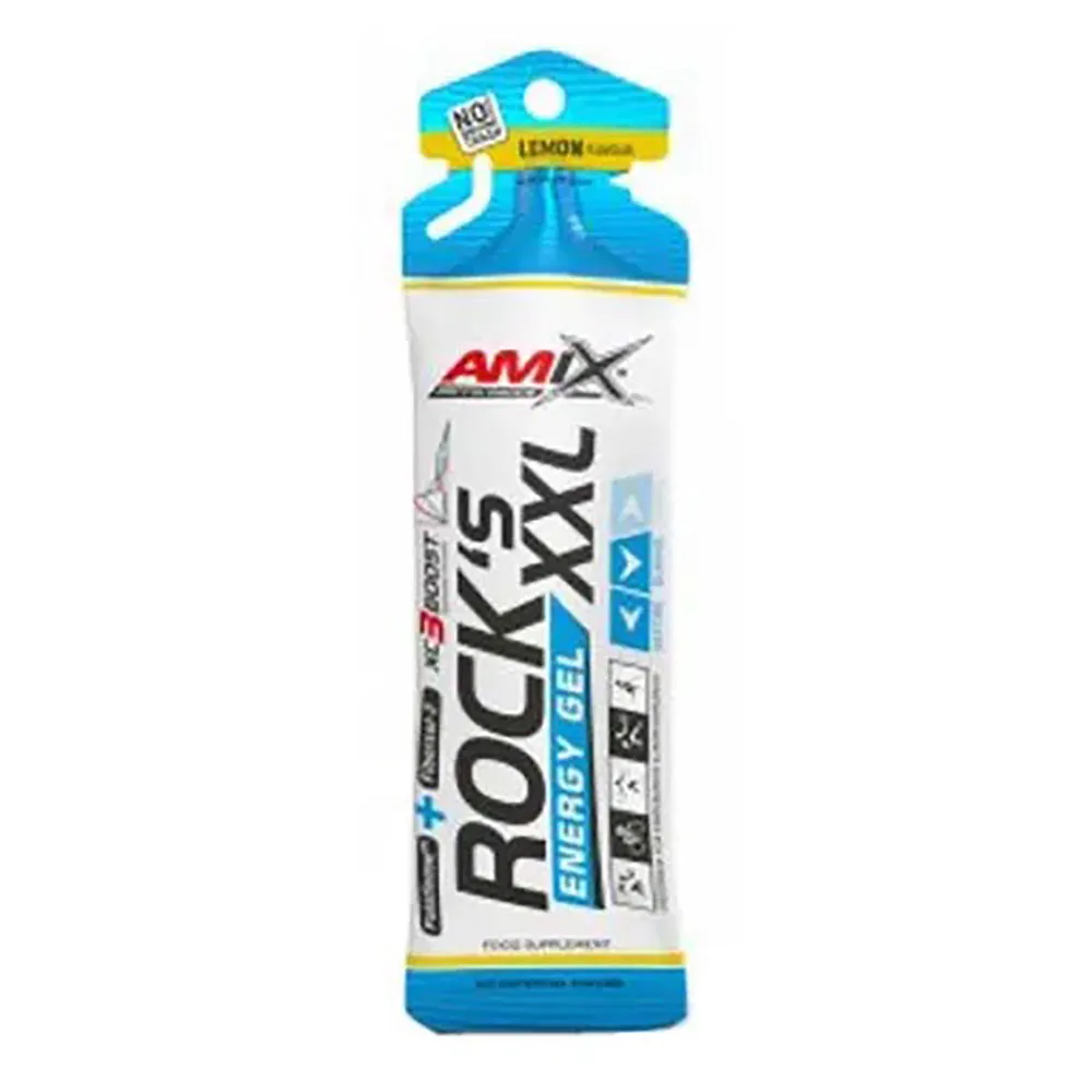 Amix Performance Rock´s Xxl Låda Med Energigeler Citron 65g 24 Enheter, Multicolor, One Size