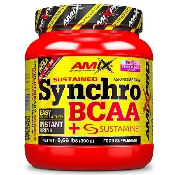 Amix Powder Pro Synchro Bcaa Sustamine Vattenmelon 300g, White, One Size