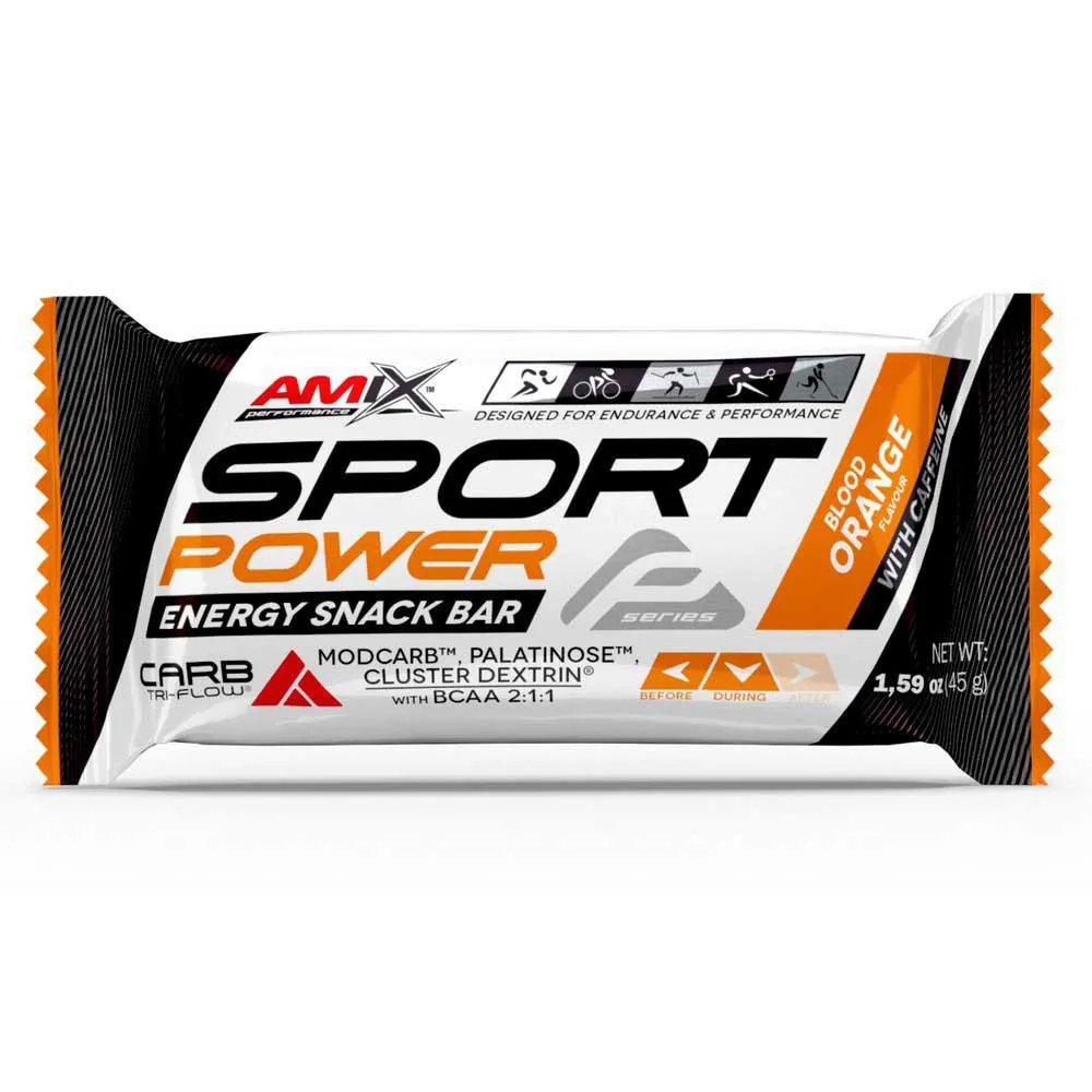 Amix Sport Power Energibar Låda Apelsin 45g 20 Enheter, One size Amix Sport Power Energibar Låda Apelsin 45g 20 Enheter, One size