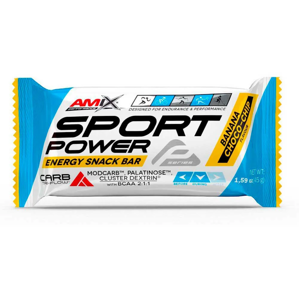 Amix Sport Power Energibar Låda Banan Och Choklad 45g 20 Enheter, One size Amix Sport Power Energibar Låda Banan Och Choklad 45g 20 Enheter, One size