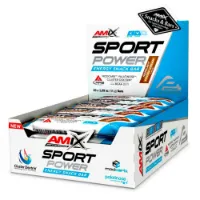 Amix Sport Power Energibar Låda Hasselnöts-och Kakaokräm 45g 20 Enheter