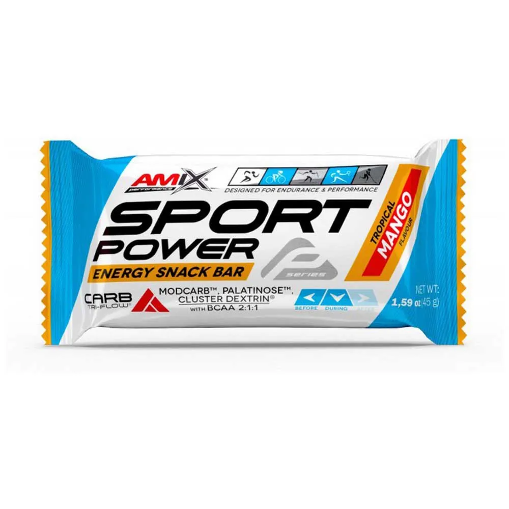 Amix Sport Power Energibar Låda Mango 45g 20 Enheter, Blue, One Size Amix Sport Power Energibar Låda Mango 45g 20 Enheter, Blue, One Size