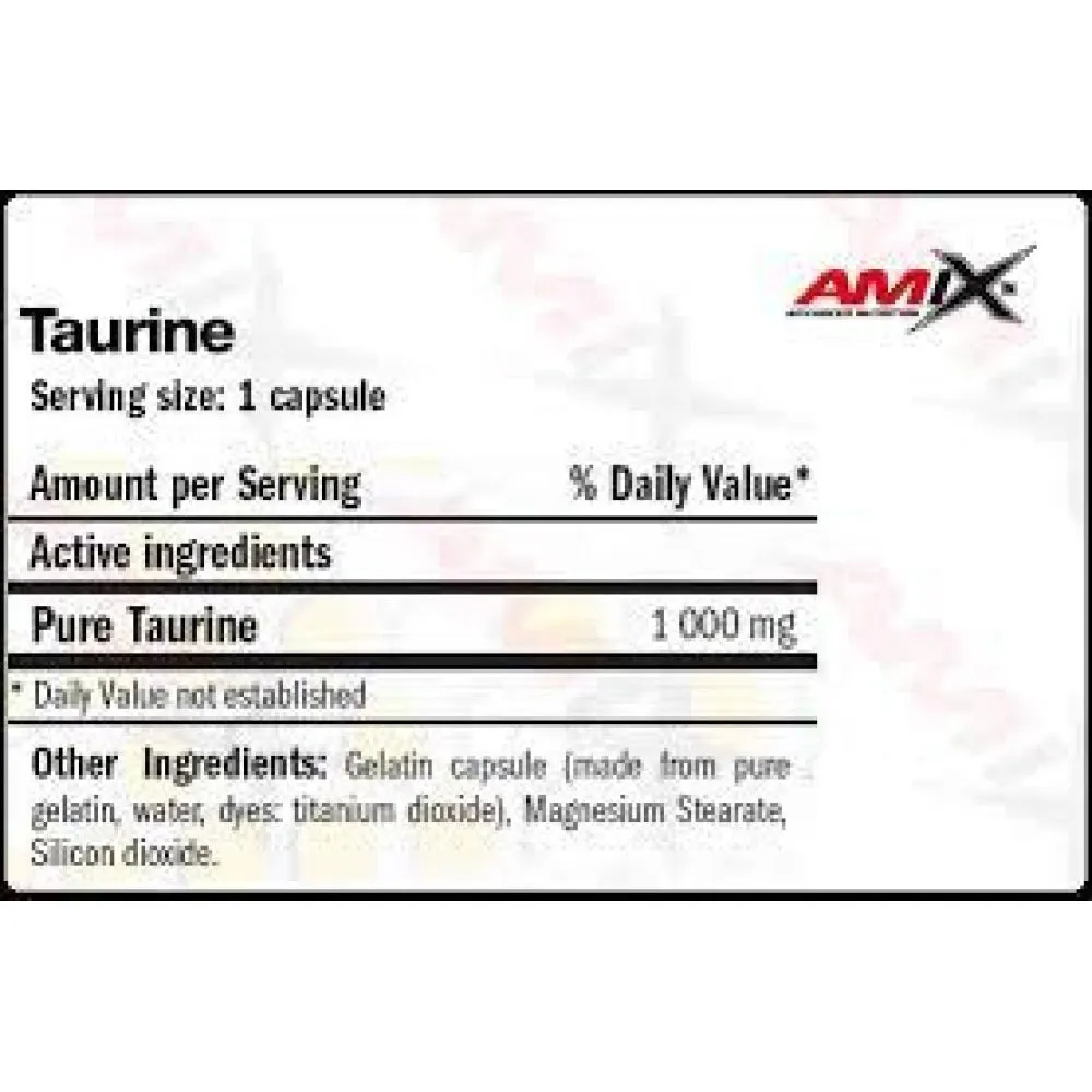 Amix Taurine Amino Acid Tabletter 120 Enheter, Uncolor, One Size