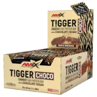 Amix Tiggerzero Choco Proteinbars Ask Trippel Brownie 60g 20 Enheter
