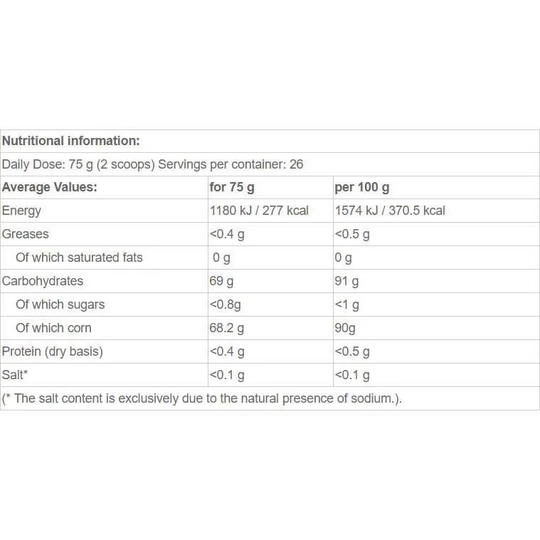 Amix Vaxartad Gå! Amylopektin Neutral Smak 2kg, One size Amix Vaxartad Gå! Amylopektin Neutral Smak 2kg, One size